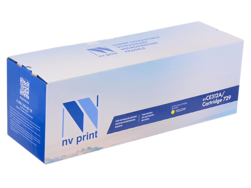 

Картридж NV-Print совместимый с Canon 729Y для i-SENSYS LBP-7010 Color. Жёлтый. 1000 страниц.