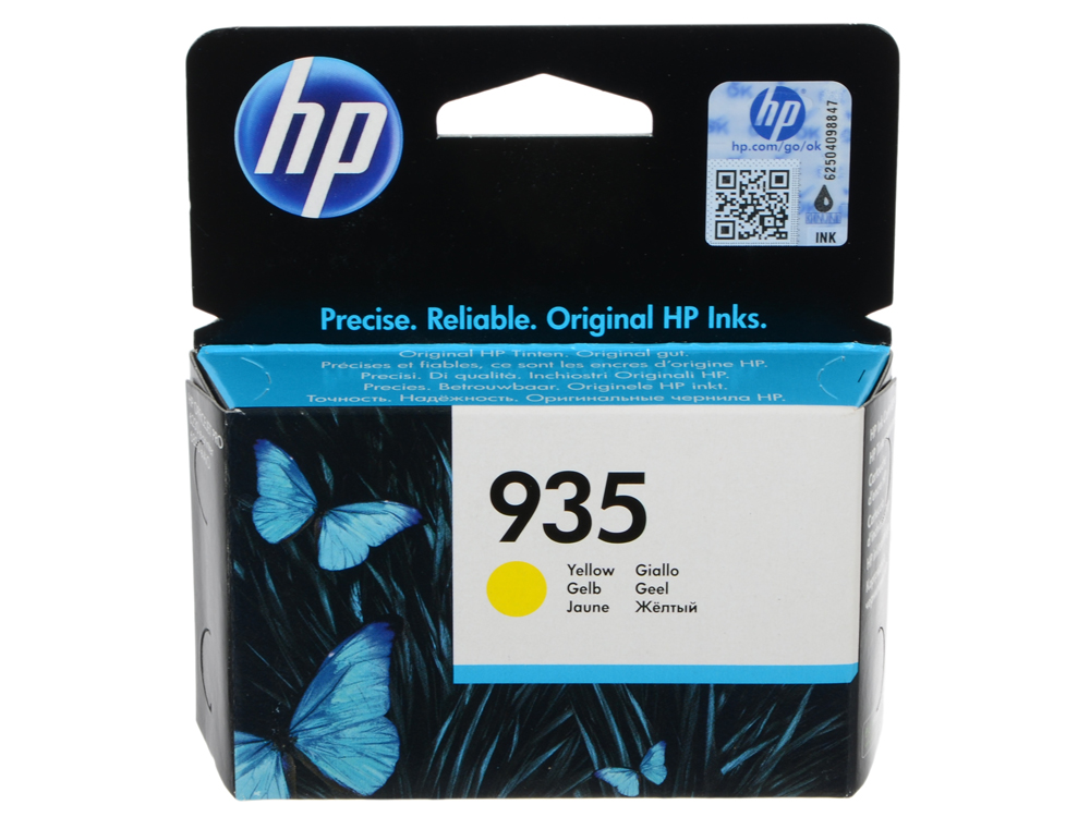 Картридж HP C2P22AE для МФУ HP Officejet Pro 6830 e-All-in-One(E3E02A), принтер HP Officejet Pro 6230 ePrinter E3E03A). Жёлтый. 400 страниц. (HP 934)