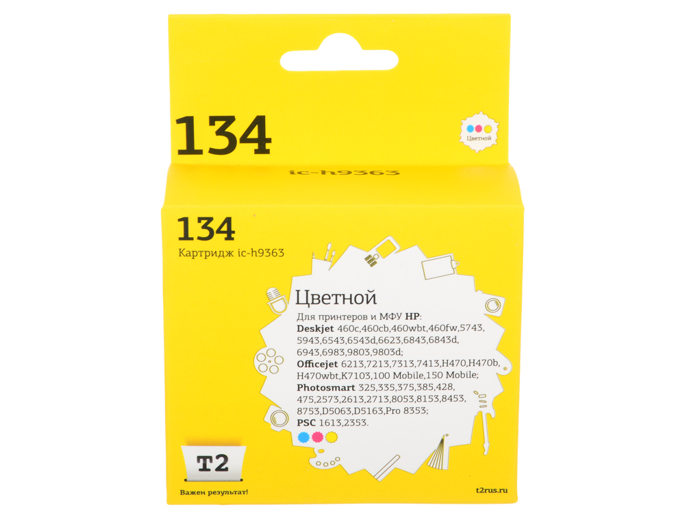 

Картридж T2 IC-H9363 №134 (C9363HE) цветной