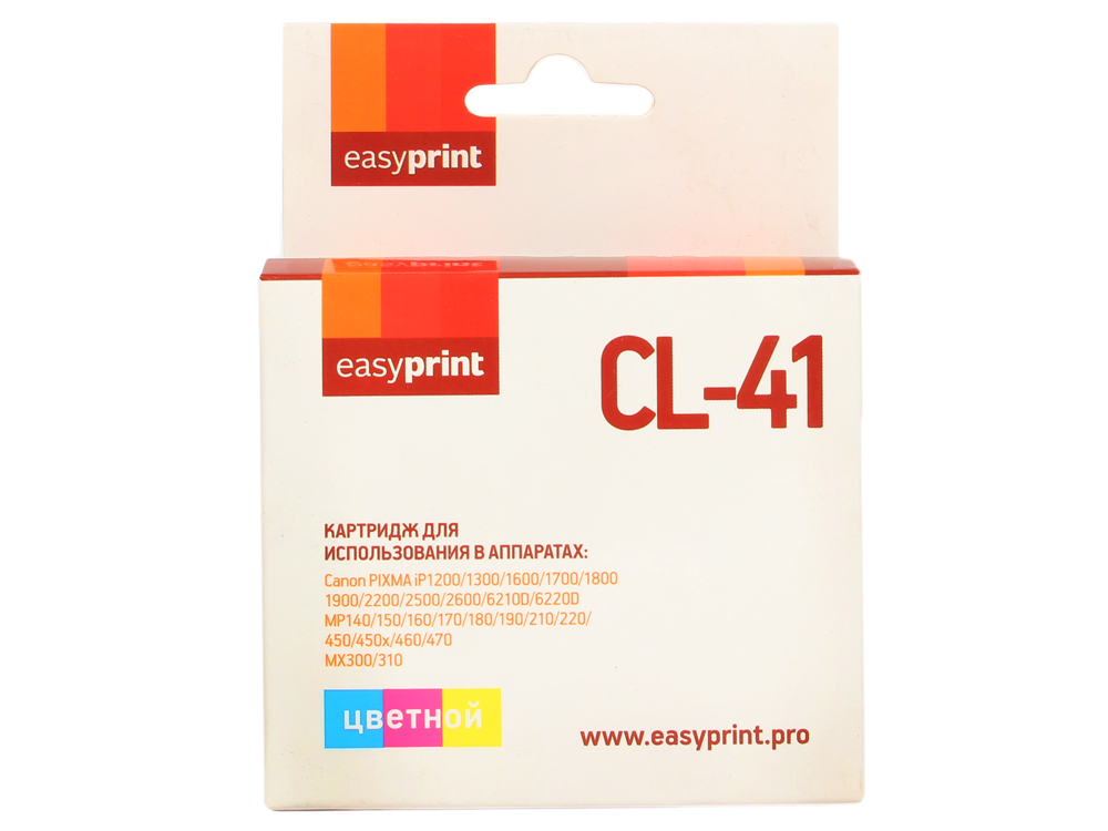 

Картридж EasyPrint IC-CL41 для Canon PIXMA iP2200/2500/2600/6210D/MP140/210/450/MX310 цветной