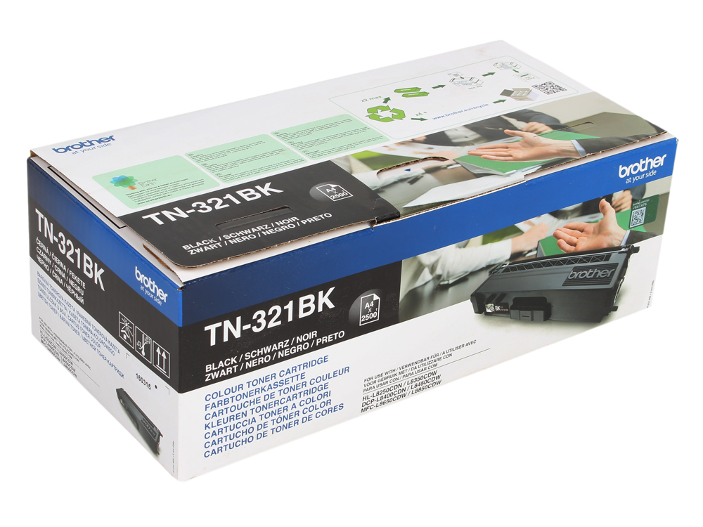 

Тонер-картридж Brother TN321BK черный, для HL-L8250CDN/MFC-L8650CDW (2500стр)