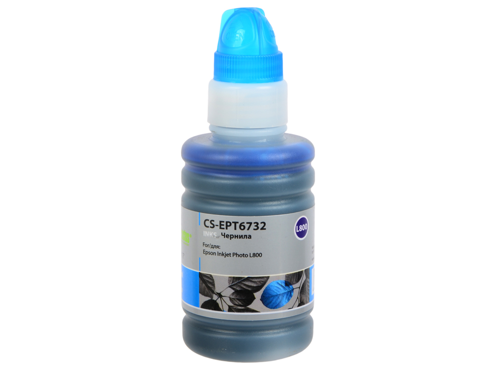 

Чернила Cactus CS-EPT6732 голубой (cyan) 100 мл для Epson L800, L810, L850, L1800