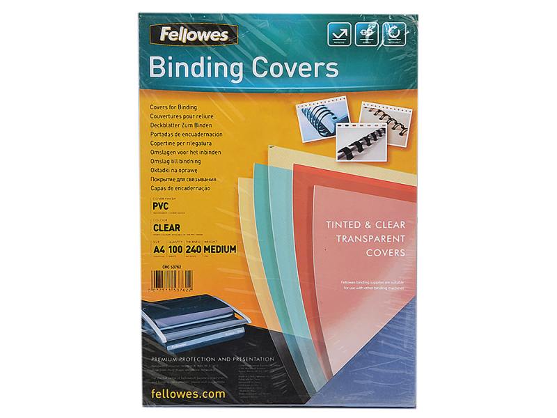 

Обложка Fellowes FS-53762 Transparent A4 0.24мм прозрачный 100 шт