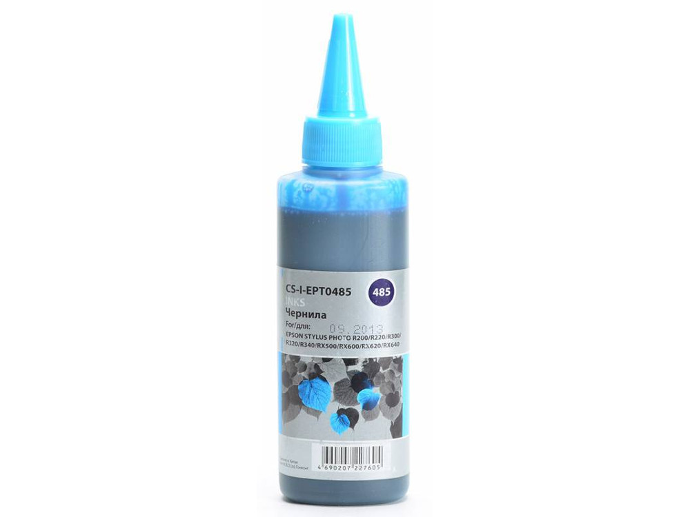 

Чернила Cactus CS-I-EPT0485 для Epson Stylus Photo R200/ R220/ R300/ R320 100 мл голубой