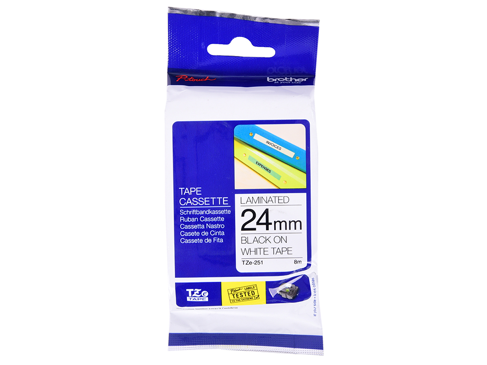 

Лента ламинирования Brother TZ-251 24мм для P-Touch черный на белом