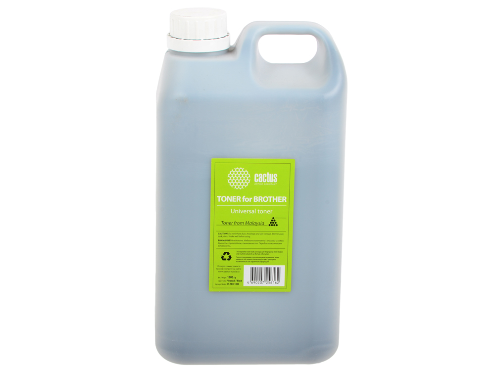 

Тонер Cactus CS-TBR-1000 Universal toner Brother черный 1000гр