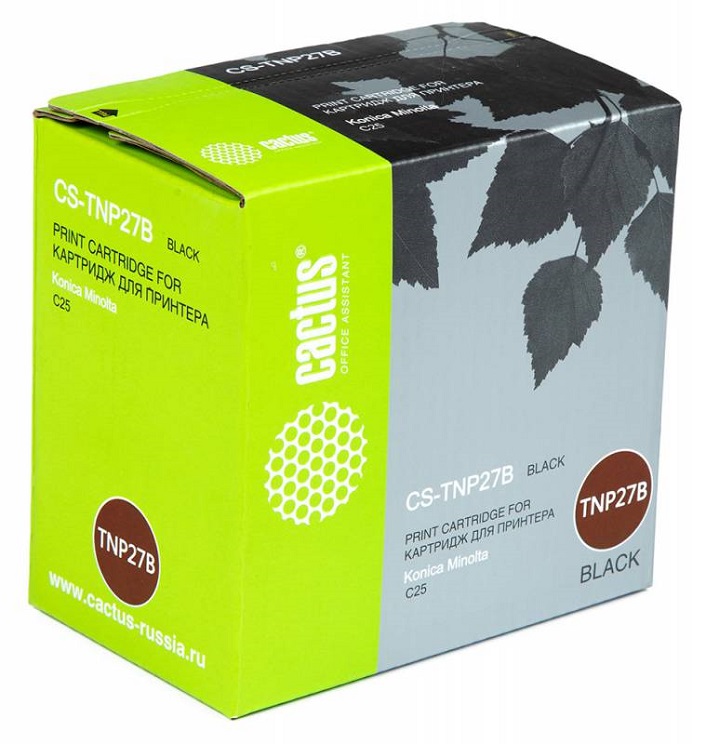 

Тонер-картридж Cactus CS-TNP27B для Konica Minolta C25 черный 6000стр