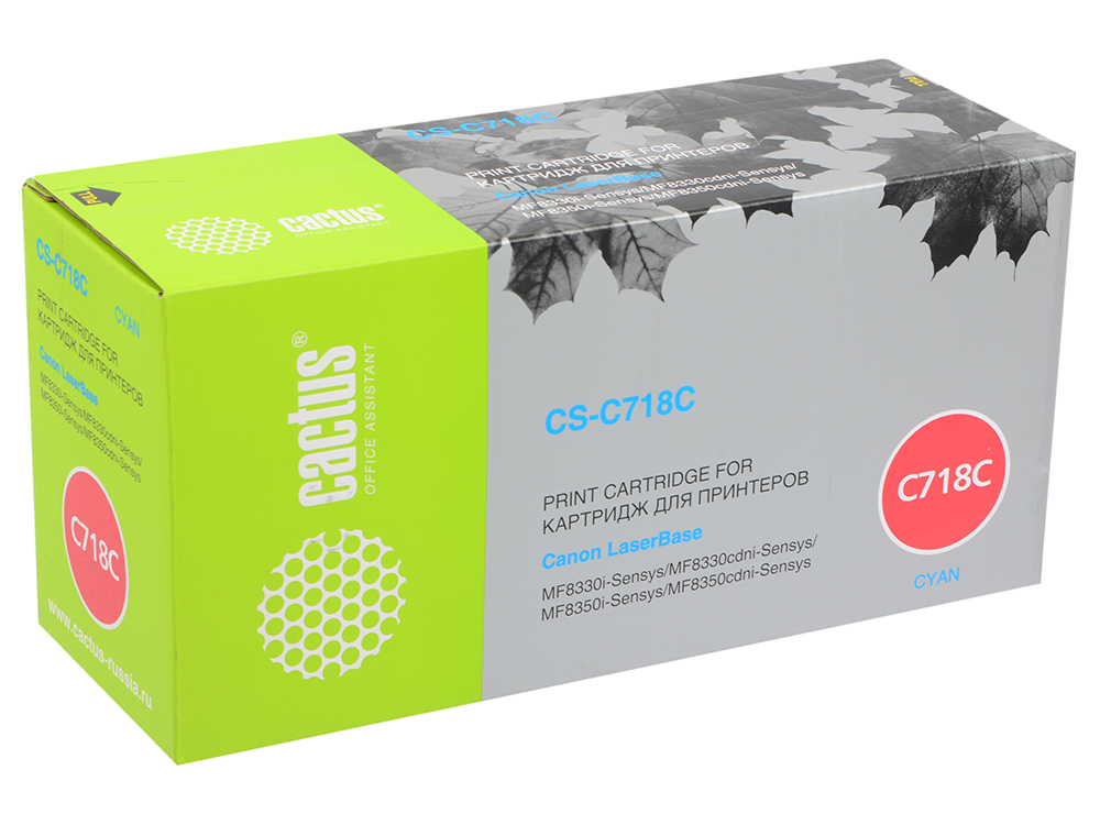 

Картридж Cactus CS-O610C для OKI C610 голубой 6000стр