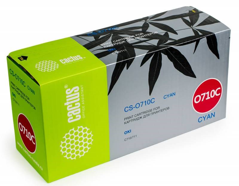

Картридж Cactus CS-O710C для OKI C710/711 голубой 11500стр