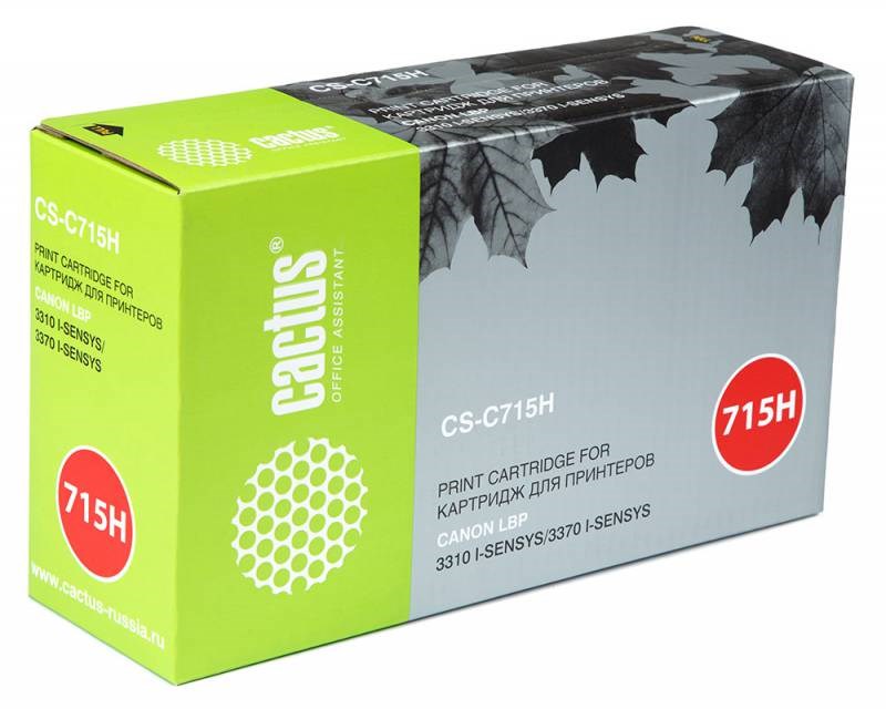 

Картридж Cactus CS-C715H для Canon LBP 3310 i-Sensys 3370 i-Sensys черный 7000стр