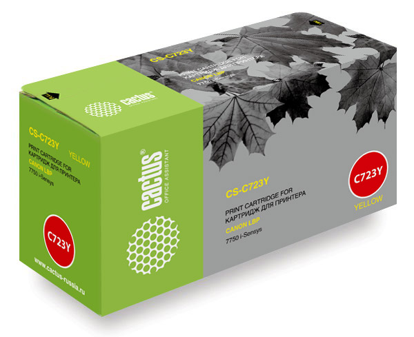 

Картридж Cactus CS-C723Y для Canon LBP 7750 i-Sensys желтый 8500стр