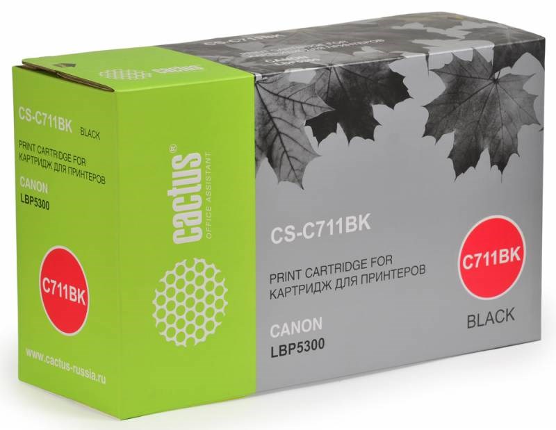 

Картридж Cactus CS-C711BK для Canon LBP5300 черный 6000стр
