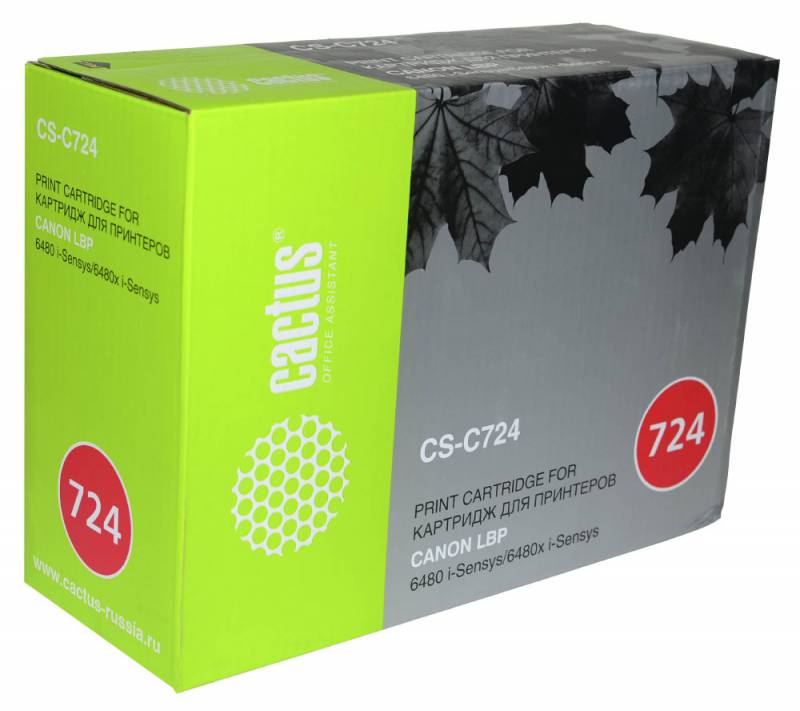 

Картридж Cactus CS-C724 для Canon LBP 6480/6750/6480x/6750dn черный 6000стр