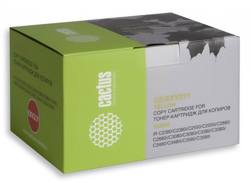 

Картридж Cactus CS-EXV21Y для Canon iR-C2380 C2550 C2880 C3080 C3380 желтый 14000стр