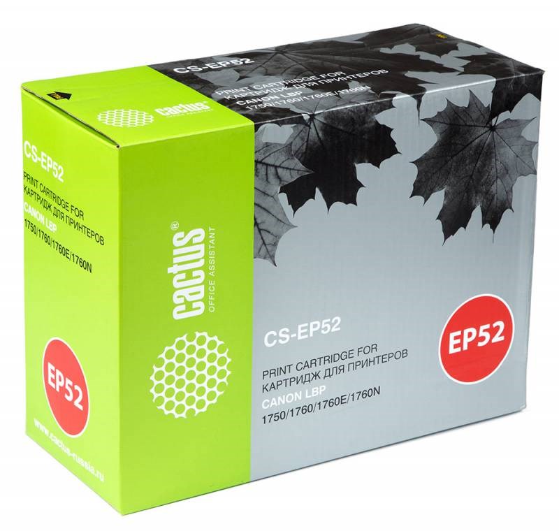 

Картридж Cactus CS-EP52 для Canon LBP 1750 1760 1760E 1760N черный 10000стр