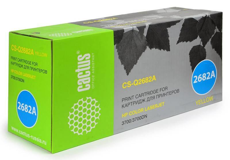 

Картридж Cactus CS-Q2682A для HP CLJ 3700 желтый 6000стр