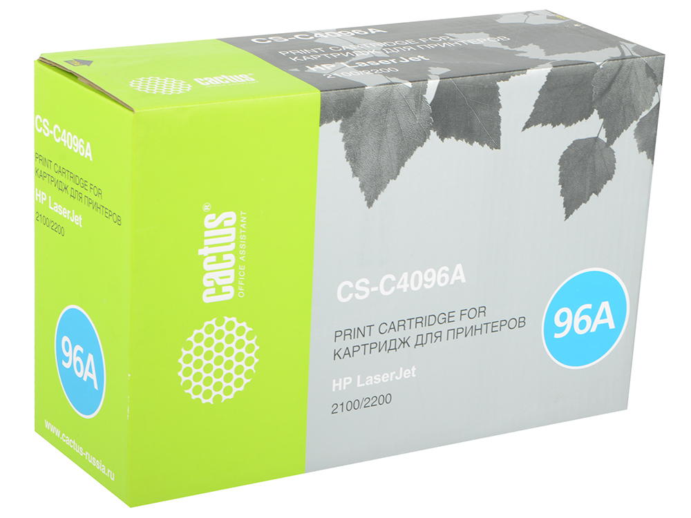 

Тонер-картридж Cactus CS-C4096A для HP LaserJet 2100/2200 черный 5000стр