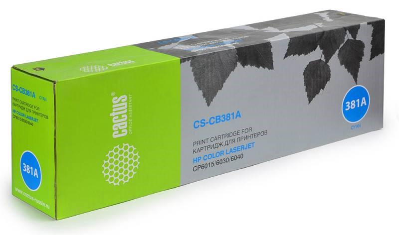 

Тонер Картридж Cactus CS-CB381AR голубой 21000стр