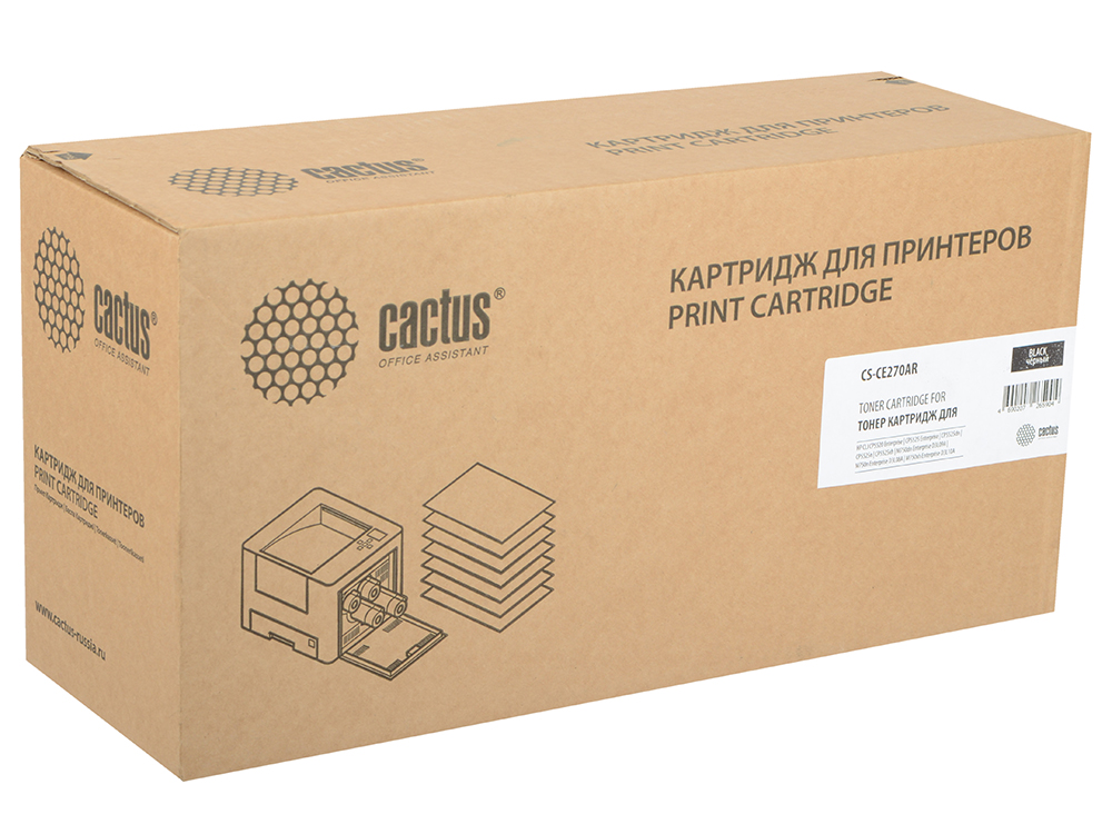 

Тонер Картридж Cactus CS-CE270AR черный для HP LJ Ent CP5525 (13000стр.)