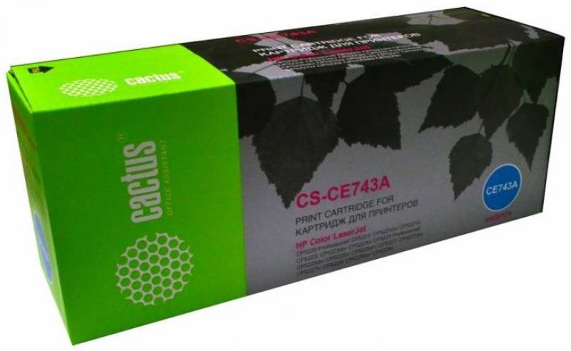 

Тонер Картридж Cactus CS-CE743AR пурпурный для HP LJ Pro CP5220/CP5221 (7300стр.)