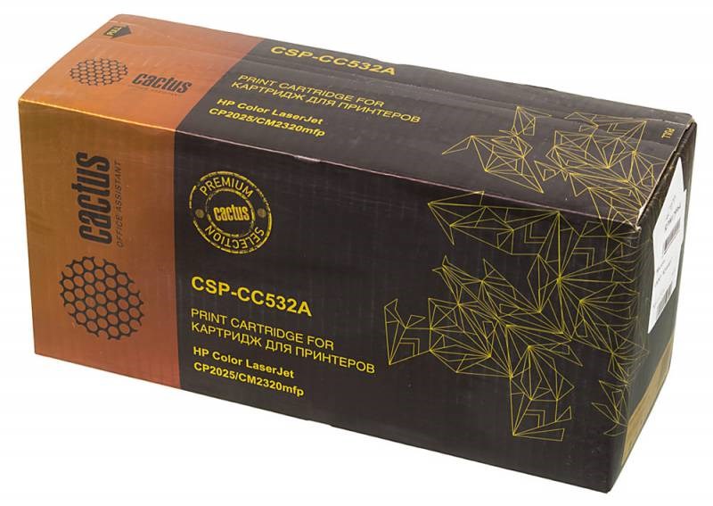 

Тонер-картридж Cactus CSP-CC532A Premium для HP CP2025/CM2320 желтый 3500стр