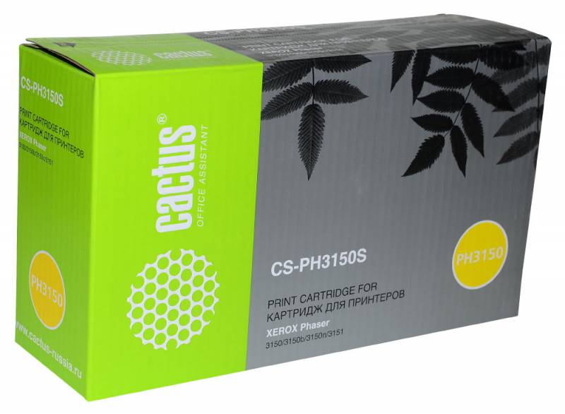 

Картридж Cactus CS-PH3150S 109R00746 для Xerox Phaser 3150/3150b/3150n/3151 черный 3500стр