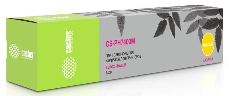 

Тонер-картридж Cactus CS-PH7400M 106R01151 для Xerox Phaser 7400 пурпурный 9000стр