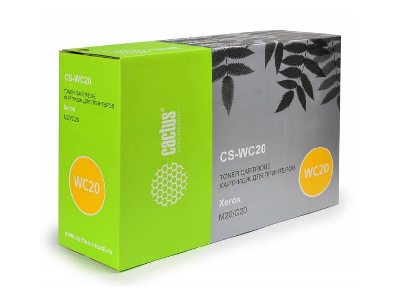 

Картридж Cactus CS-WC20 для Xerox M20 C20 черный 8000стр