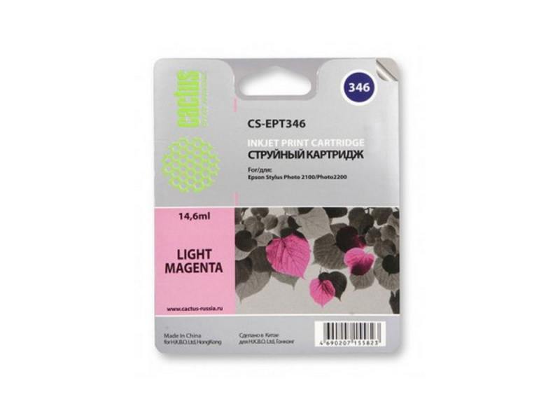 

Картридж Cactus CS-EPT346 для Epson Stylus Photo 2100 светло-пурпурный 440стр