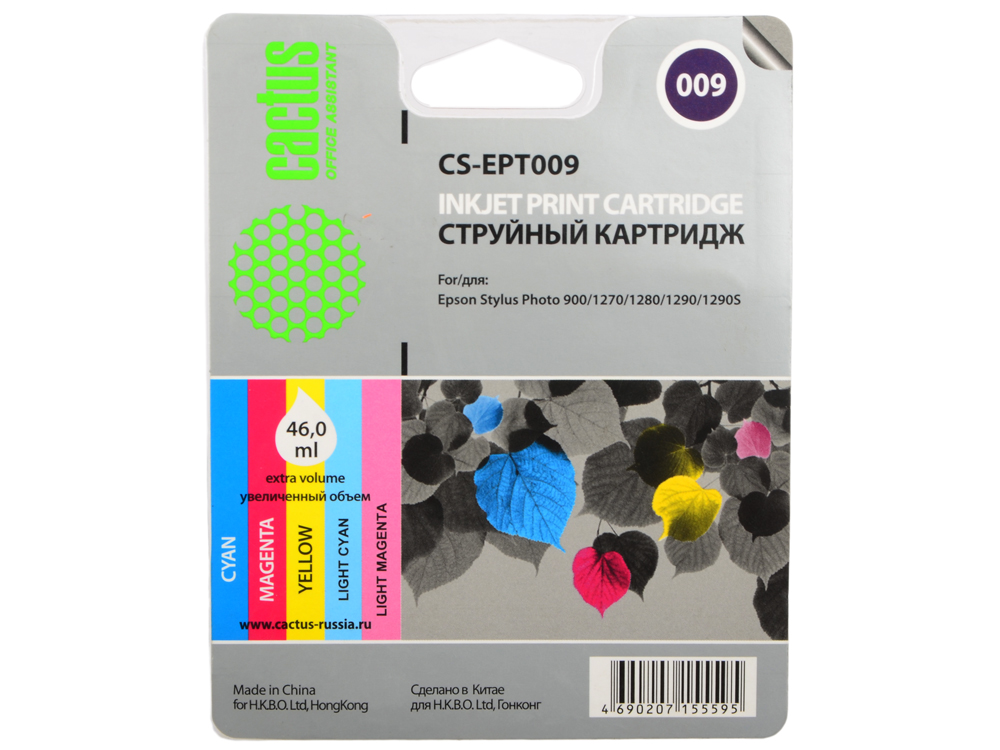 

Картридж Cactus CS-EPT009 для Epson Stylus Photo 1270 1290 цветной