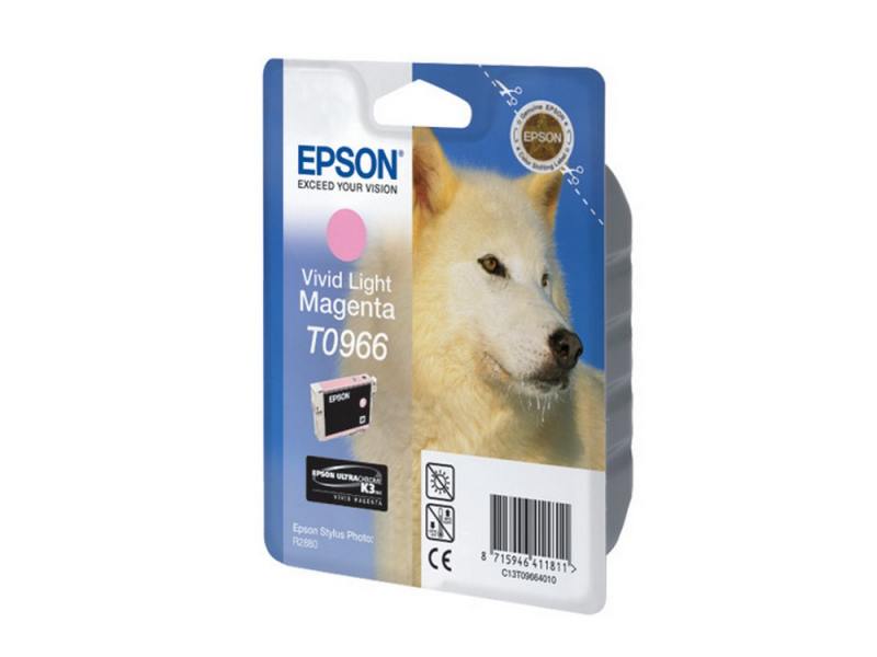

Картридж Epson C13T09664010 T0966 для Epson Stylus Photo R2880 Vivid Light Magenta светло-пурпурный