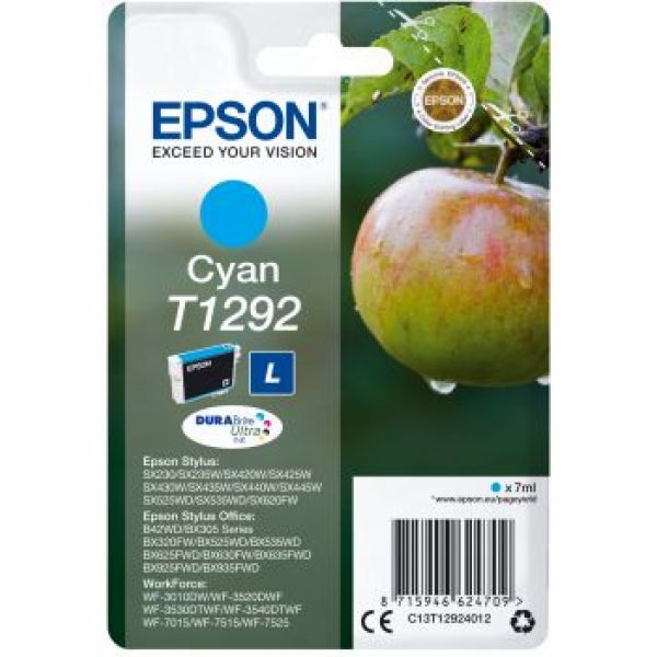 

Картридж Epson 13T12924012 T1292 для SX420W BX305F Cyan Голубой