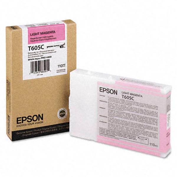 

Картридж Epson C13T605C00 светло-пурпурный (light magenta) 110 мл для Epson Stylus Pro 4800