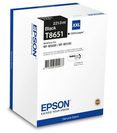 

Картридж Epson C13T865140 для Epson WF-M5xxx черный