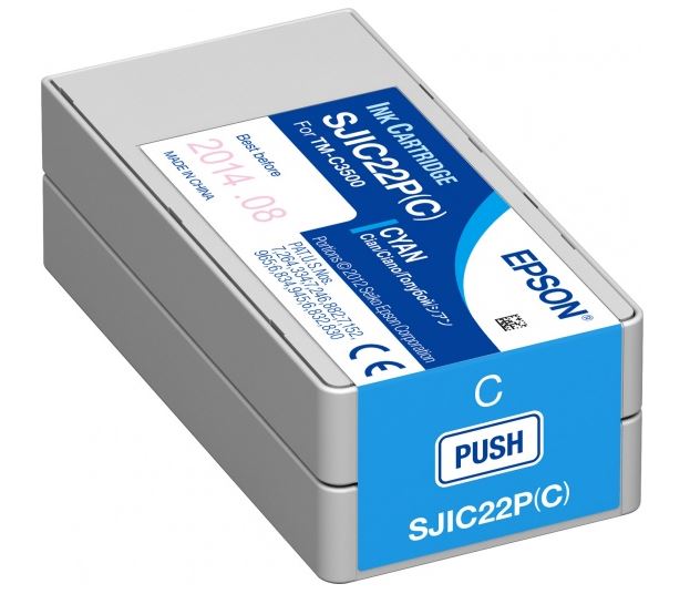

Картридж Epson C33S020602 для TM-C3500 голубой