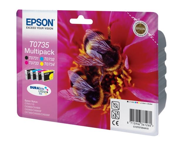 

Набор картриджей для Epson C13T10554A10 Multi Pack для Epson Stylus C79/CX3900/4900/5900 4 цвета Bla