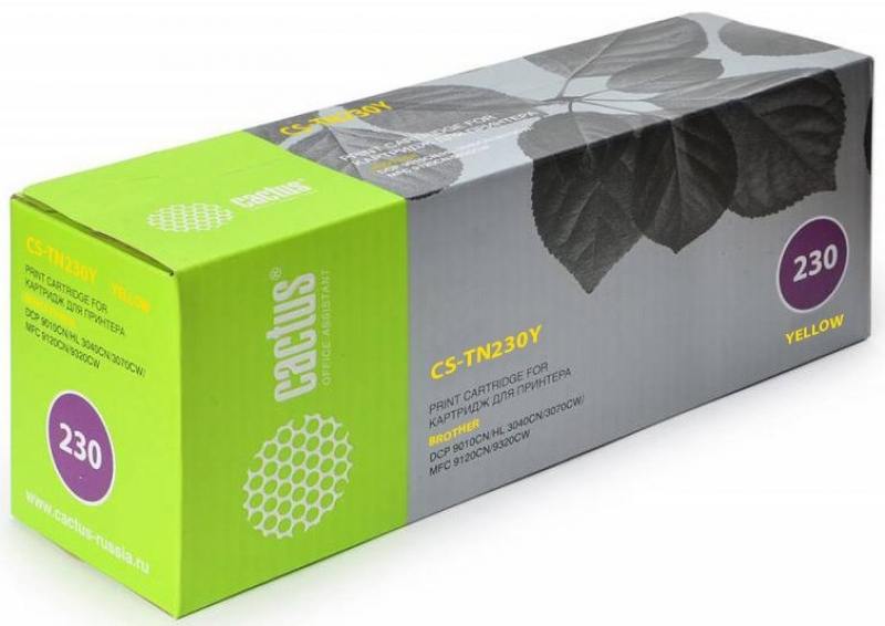 

Картридж Cactus TN-230Y для Brother HL-3040/3070 DCP-9010 MFC-9120 желтый 1400стр