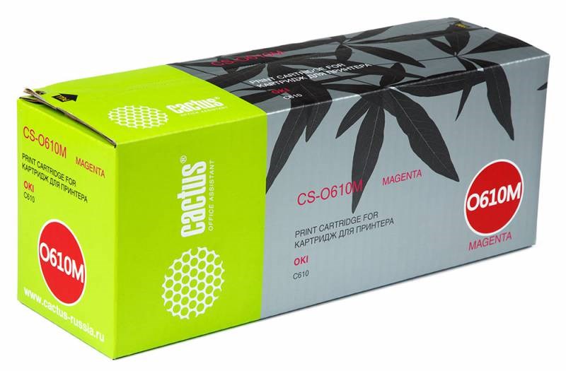 

Картридж Cactus CS-O610M для OKI C610 пурпурный 6000стр