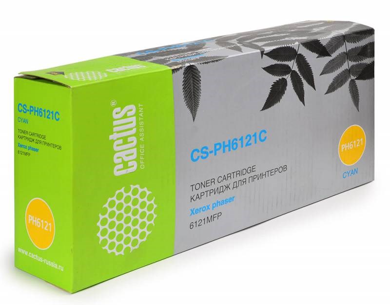 

Картридж Cactus CS-PH6121C для Xerox Phaser 6121 голубой 2600стр