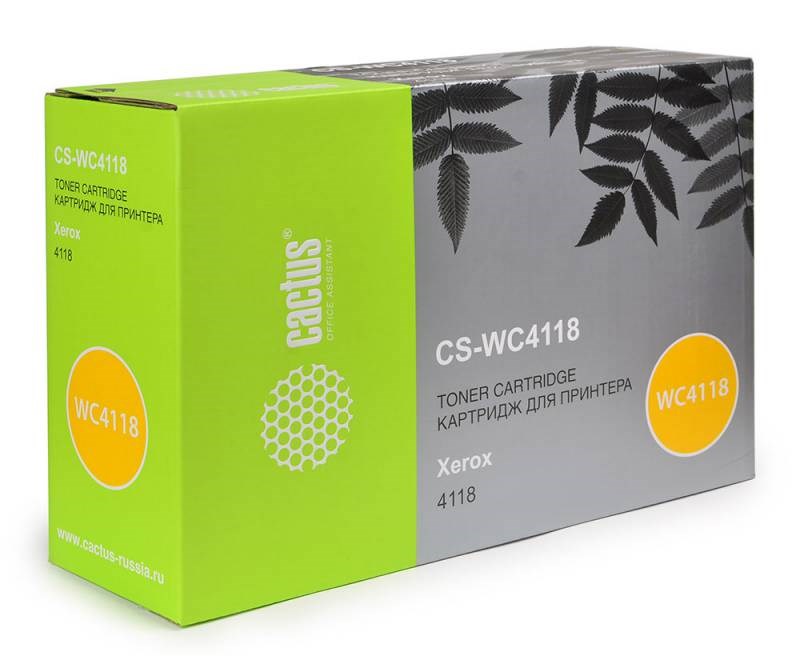 

Картридж Cactus CS-WC4118 для Xerox WorkCentre 4118 4118p 4118x 4118xn черный 8000стр