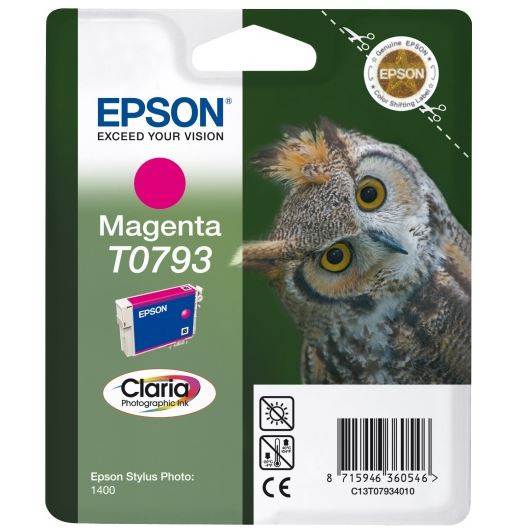 

Картридж Epson C13T07934010 для Epson Stylus Photo 1500W пурпурный