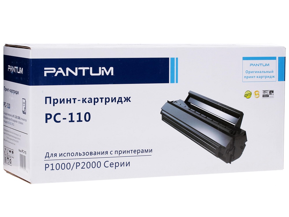 

Тонер-картридж Pantum PC-110 для P2000/P2050 M5000/5005/6000/6005 черный 1500стр