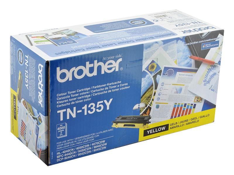 

Картридж Brother TN-135Y желтый для HL-4040CN 4050CDN DCP-9040CN MFC-9440CN 4000 стр