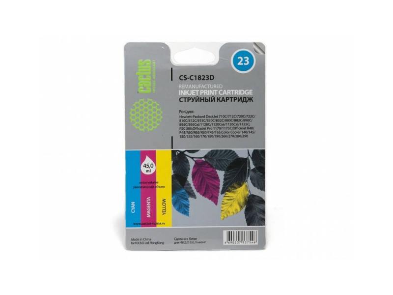 

Картридж Cactus CS-C1823D №23 для HP DeskJet 700series/712c/720c/722c/810/812c/815c/830C/832C цветно