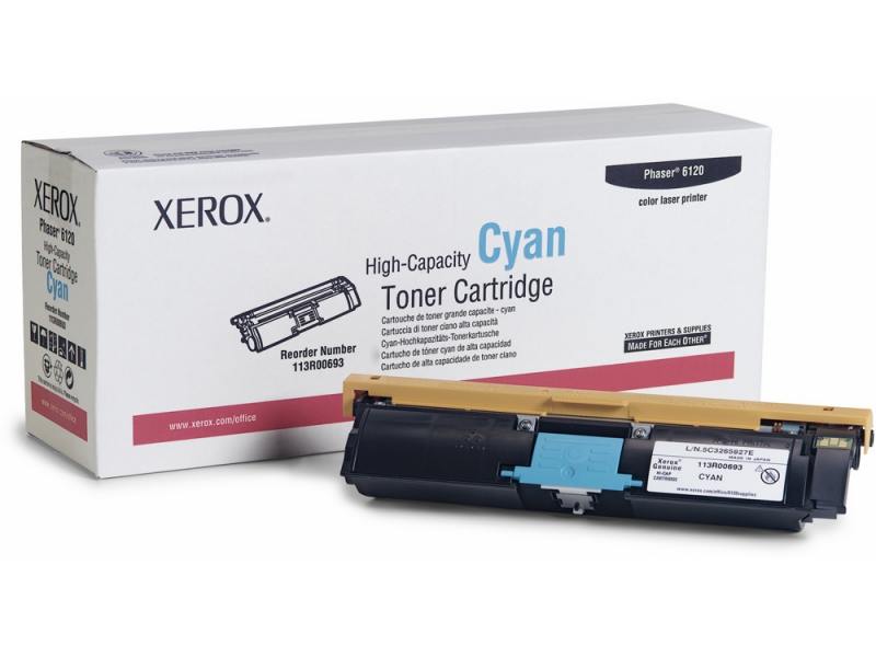 

Тонер-Картридж Xerox 113R00693 для Phaser 6120 голубой 4500стр