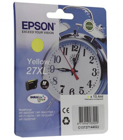 

Картридж Epson C13T27144022 желтый (yellow) 1100 стр для Epson WorkForce WF-3620/3640/7110/7210/7610/7620/7710