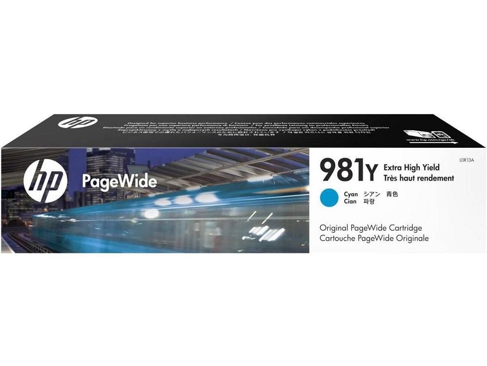 

Картридж HP 981Y (L0R13A) голубой (cyan) 16000 стр для PageWide 556/586