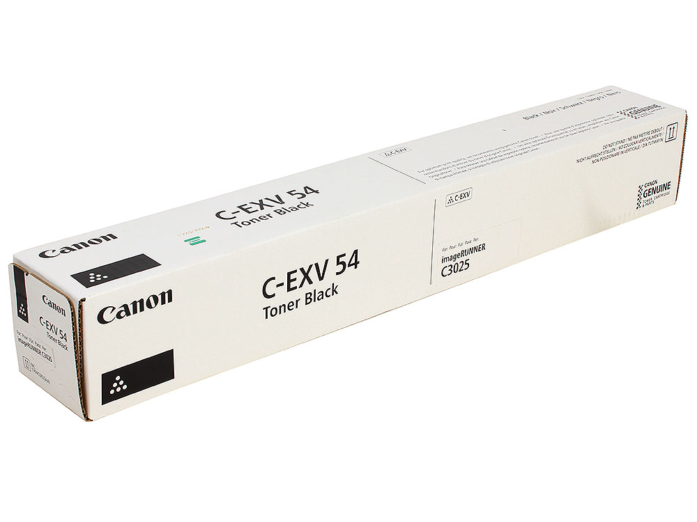 Тонер Canon C-EXV54Bk для серии imageRUNNER C3025i. Чёрный. 15500 страниц.