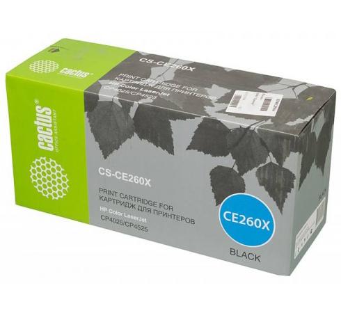 

Картридж Cactus CS-CE260XR для HP LJ CP4020/CP4525 черный 17000стр