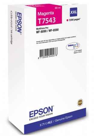 Картридж Epson C13T754340 пурпурный (magenta) 7 000 стр для Epson WorkForce Pro WF-8090/8590